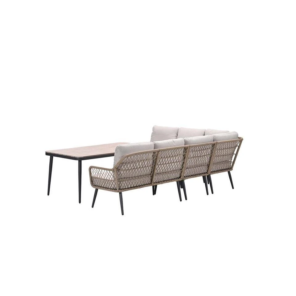 Allasio Lounge-dining Hoekset - 5-dlg. - C.black - Desert Sand - VW 6 Allasio Lounge-dining Hoekset - 5-dlg. - C.black - Desert Sand - VW - Afbeelding 4