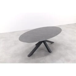 Scotland Ovale Tuintafel Centostone 220 X 115 Cm. - Marmerlook Wit -Leenbakker c9ee42a4377c463ab1af9ec8aa164411