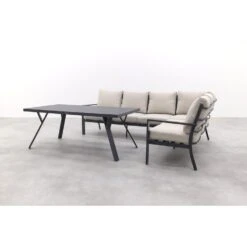 GI Sergio Lounge Dining Set 3-delig - Links - Black/Copper -Leenbakker d9f849e7ffbd4e7f97ad423dc5e8304d