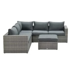 Orangebird Loungeset - 4-delig - Organic Grey - Reflex Black -Leenbakker e9bf2bc3837a4d0b8bbee582ac6f7385