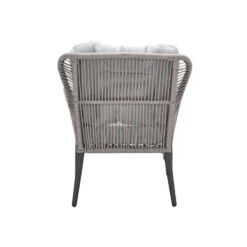 Andorra Fauteuil - Incl. Voetenbank - C. Black - Rope Taupe - Sand -Leenbakker ea57c1cc049641f49b4d4818f817281b