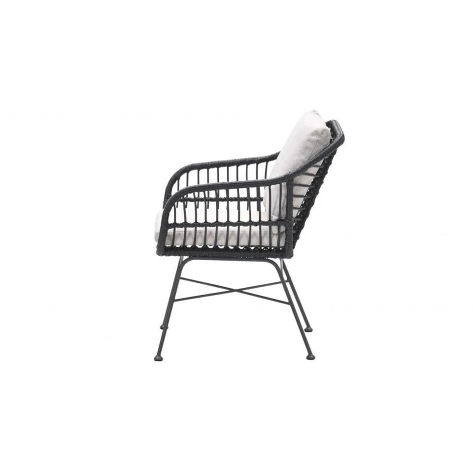 Set Van 6 - Garden Impressions Margriet Tuinstoel - Zwart/Zand 6 Set Van 6 - Garden Impressions Margriet Tuinstoel - Zwart/Zand - Afbeelding 4