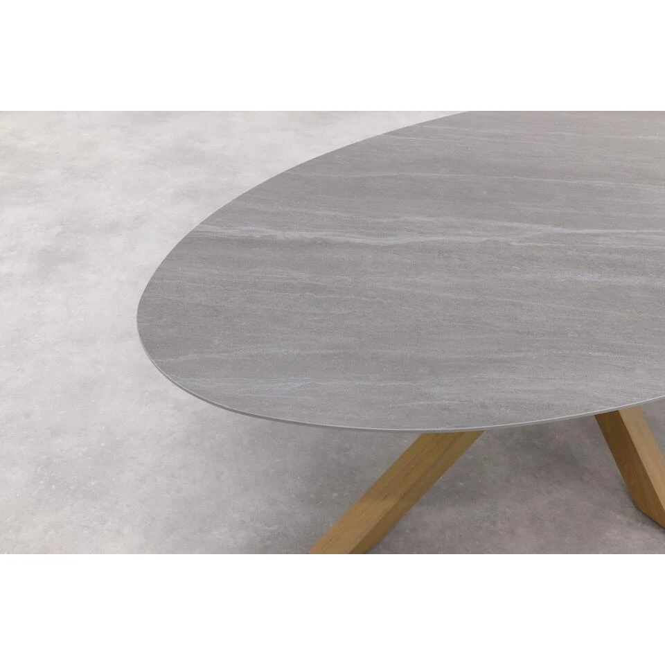 Scotland Tafel - 230x115 Cm - Light Teaklook - Centostone Napoli Sand 15 Scotland Tafel - 230x115 Cm - Light Teaklook - Centostone Napoli Sand - Afbeelding 13