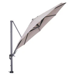 Garden Impressions Hawaii Zweefparasol Ø350 Cm - Frame Carbon Black - Doek Zand -Leenbakker fa4ac4c1ec614f3db4eb62cda04ca6a2